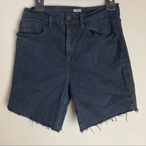BDG Black Denim High Rise Shorts
